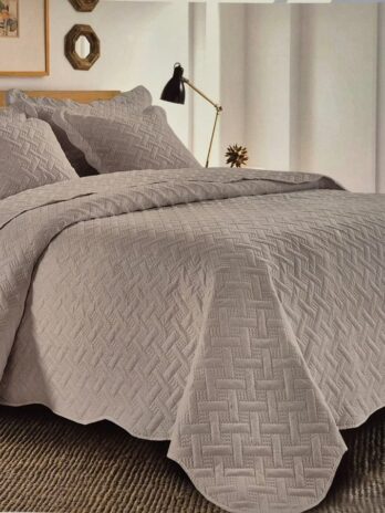 Cubrecama Reversible Gris
